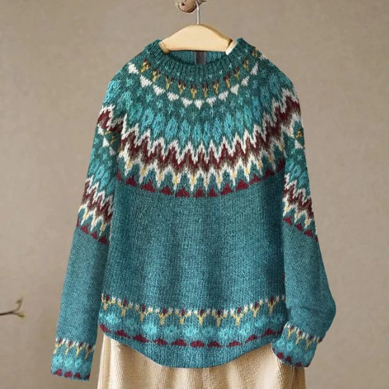 Lune London | Stylish sweater with vintage pattern