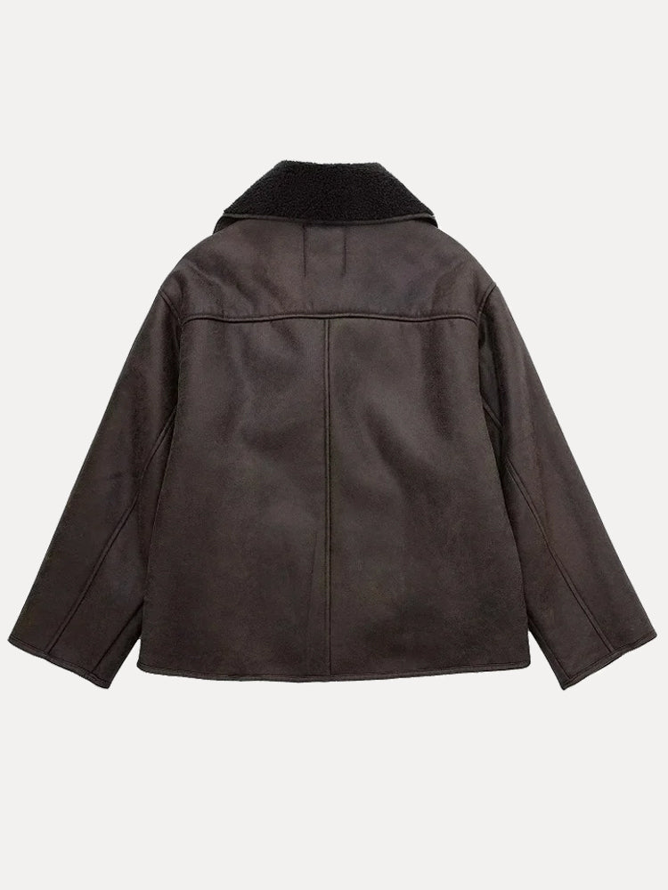 Lune London | Oversized women's jacket with fur