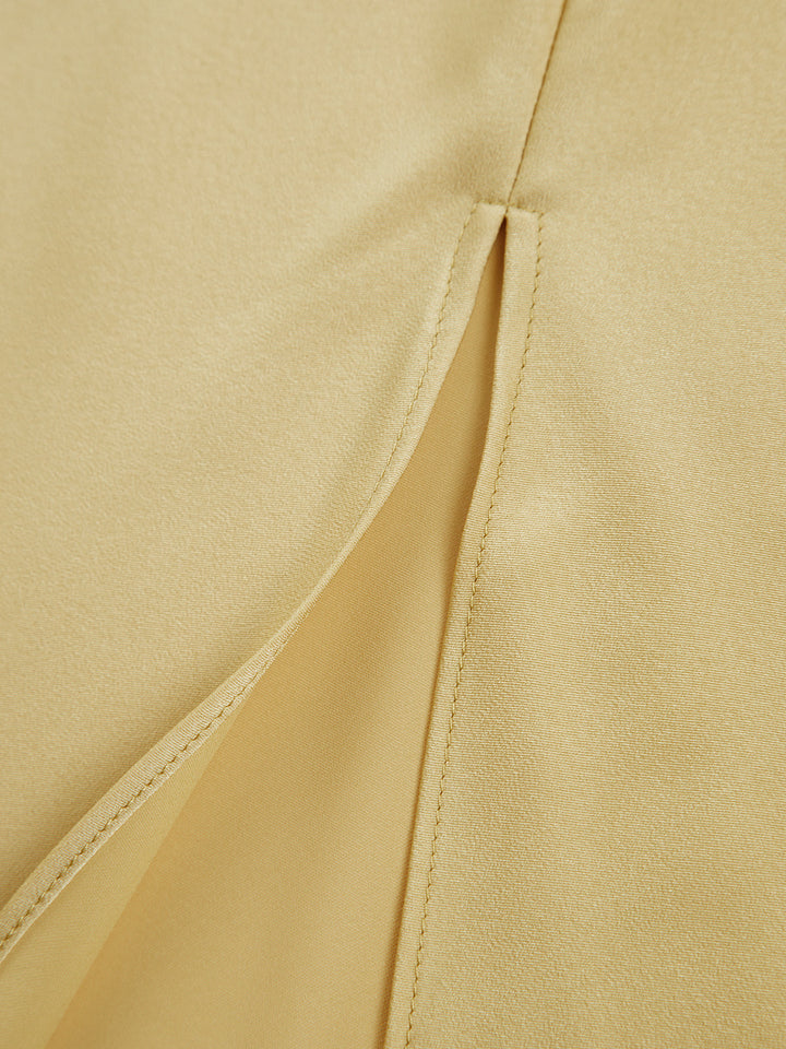 Lune London | Satin Maxi Dress with Open Back