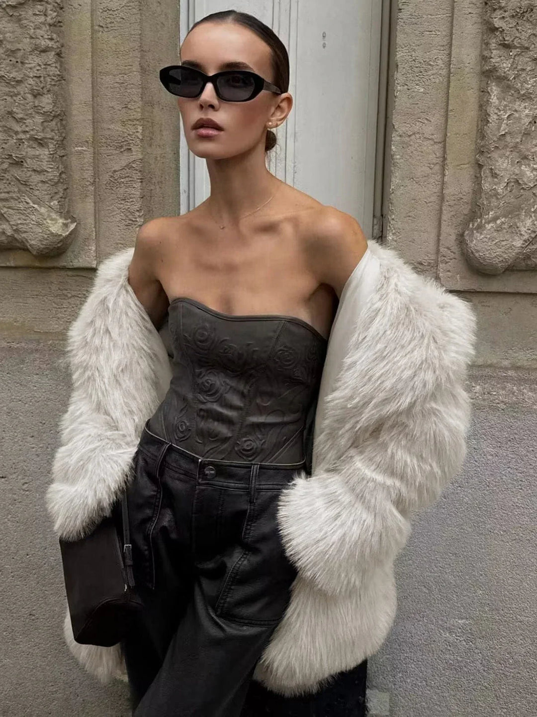 Lune London | Long Fur Coat Made Of Faux Fur