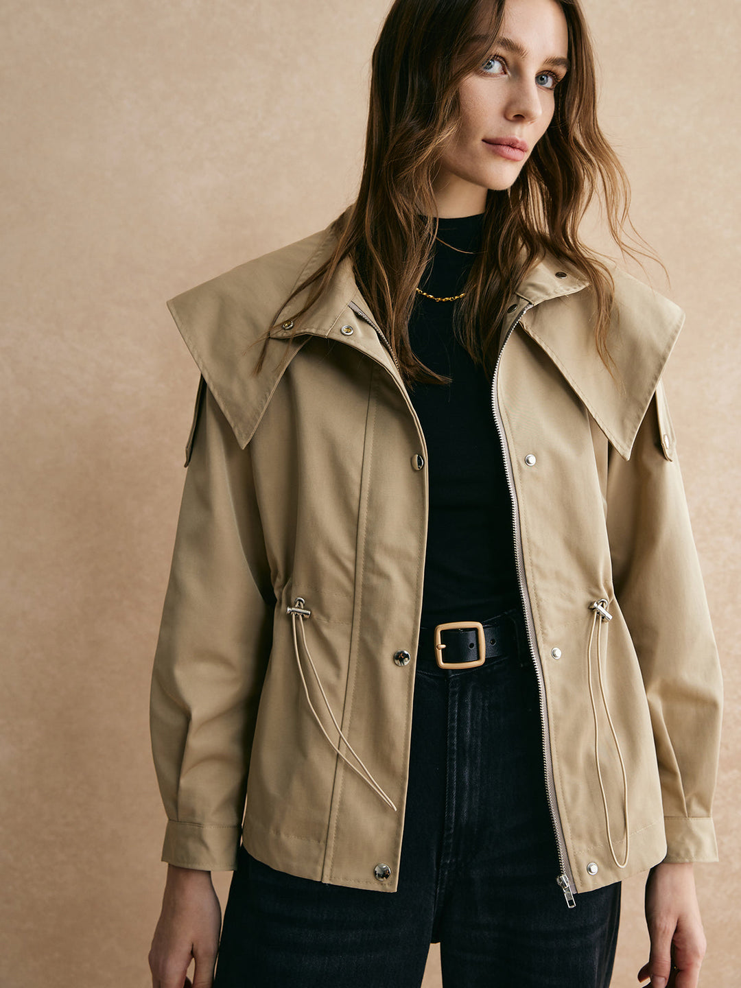 Lune London | Short trench coat with adjustable belt - Classic & Comfortable