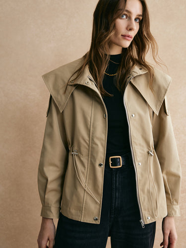 Lune London | Short trench coat with adjustable belt - Classic & Comfortable