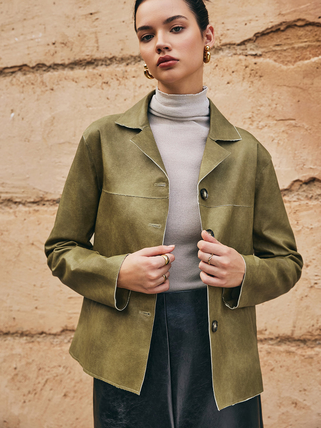 Lune London | PU-Leather Straight Jacket