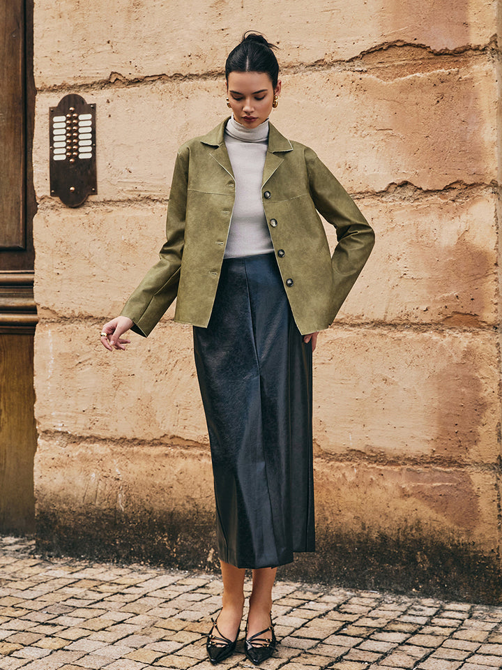 Lune London | PU-Leather Straight Jacket