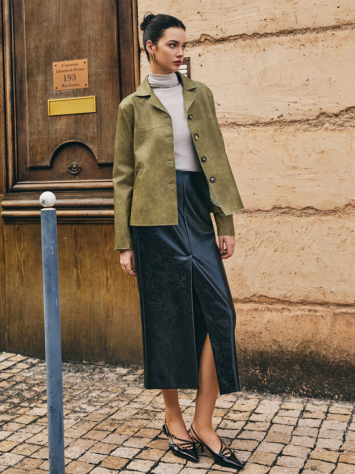 Lune London | PU-Leather Straight Jacket
