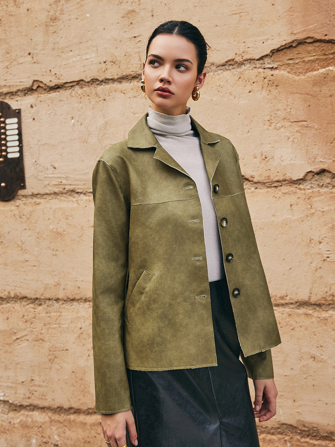 Lune London | PU-Leather Straight Jacket
