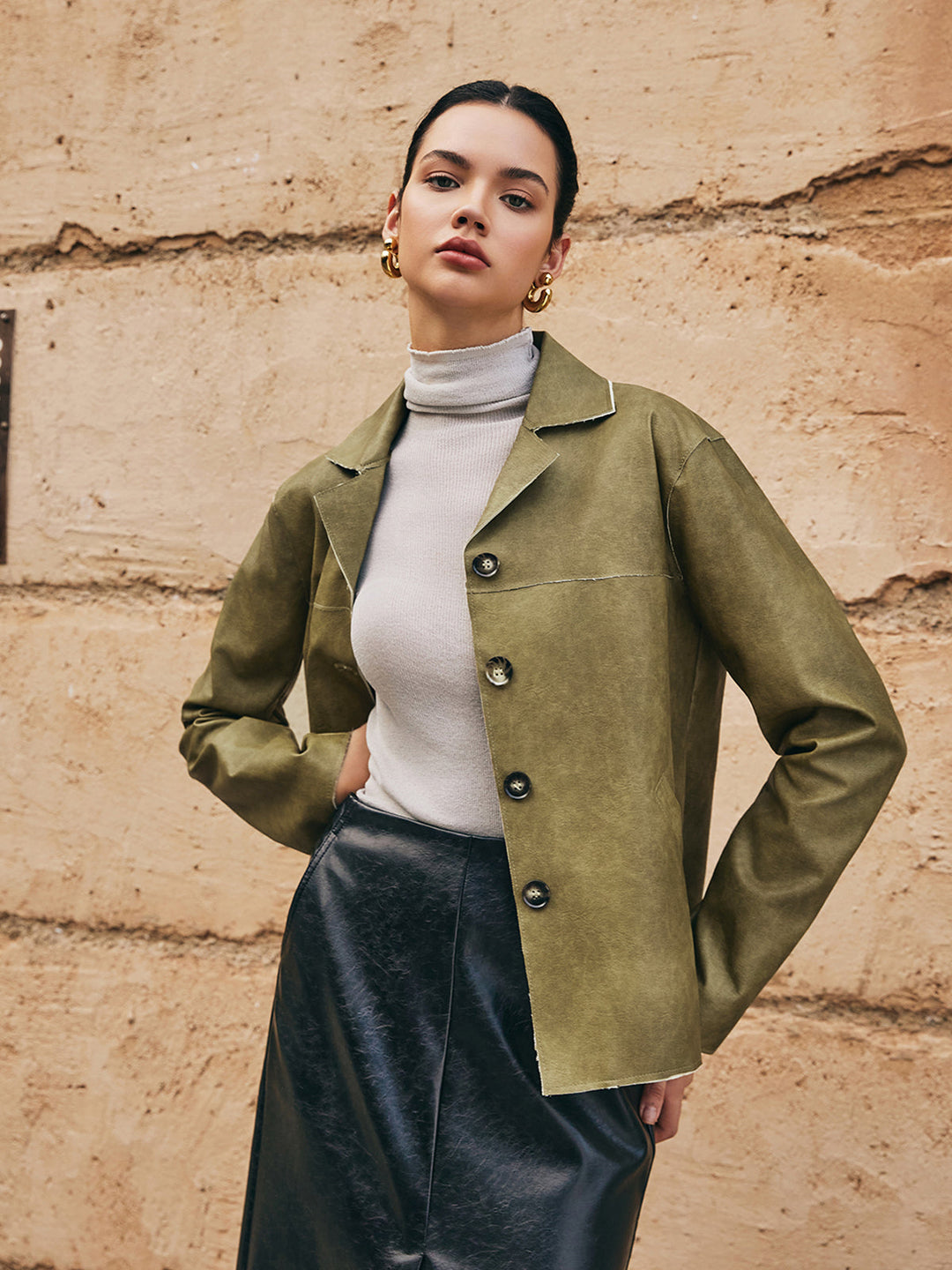 Lune London | PU-Leather Straight Jacket