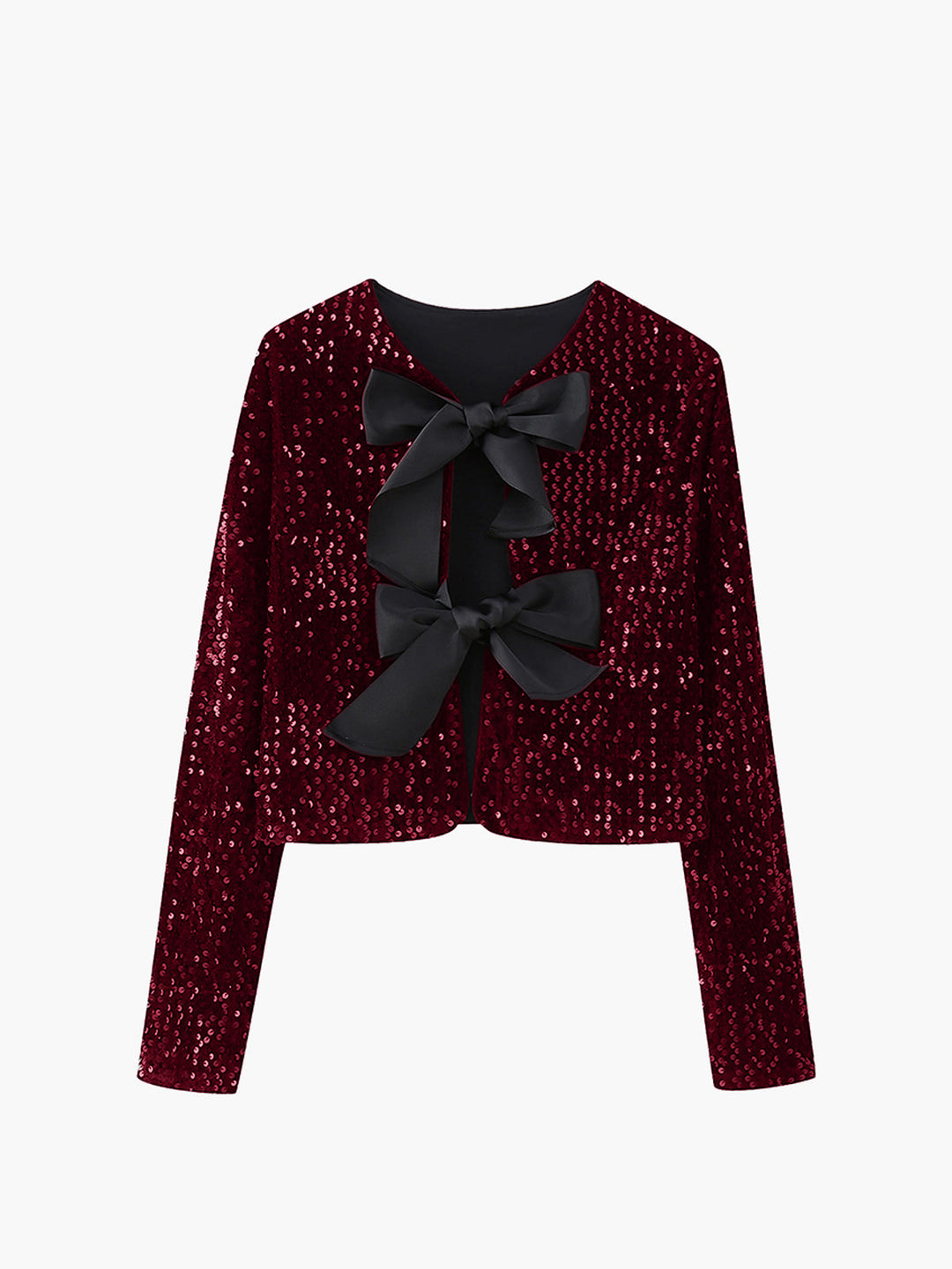 Lune London | Velvet Bow Decor Jacket