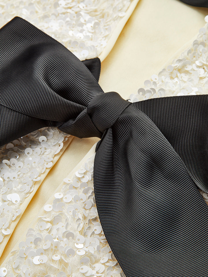 Lune London | Velvet Bow Decor Jacket