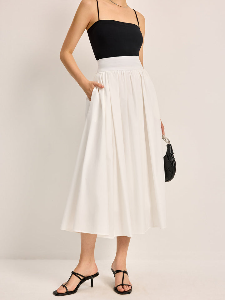 Lune London | Elegant A-Line Pleated Skirt