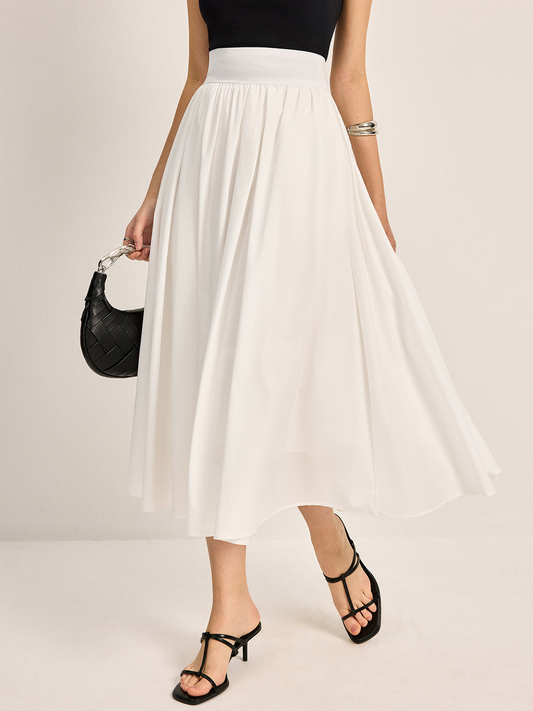 Lune London | Elegant A-Line Pleated Skirt
