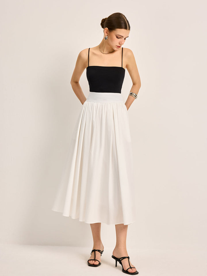 Lune London | Elegant A-Line Pleated Skirt