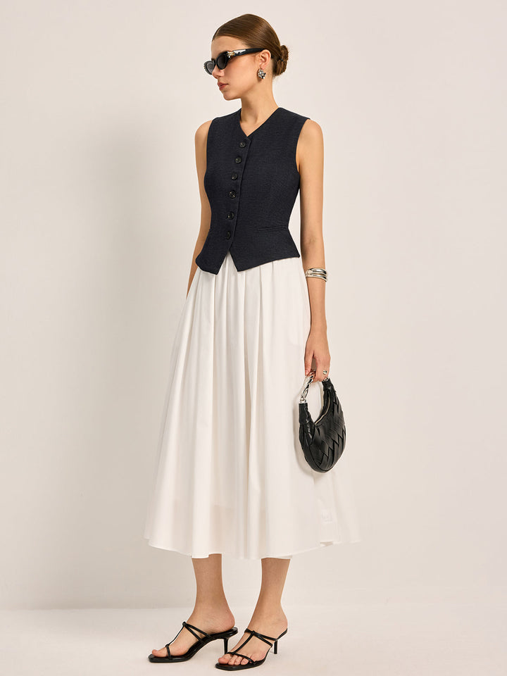 Lune London | Elegant A-Line Pleated Skirt