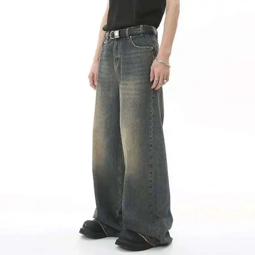 Lune London | Men's Retro Baggy Jeans - High Waist, Loose Fit