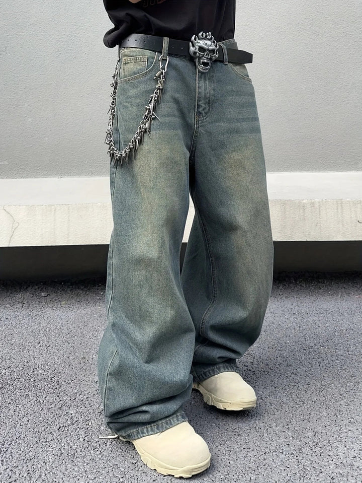 Lune London | Men's Baggy Jeans - Vintage Comfortable Fit Retro Look