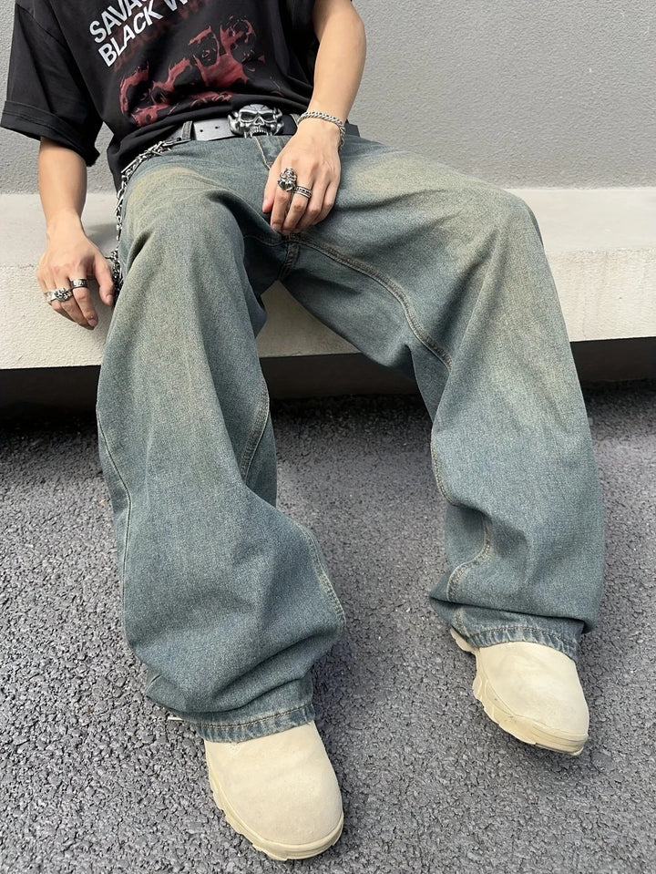 Lune London | Men's Baggy Jeans - Vintage Comfortable Fit Retro Look