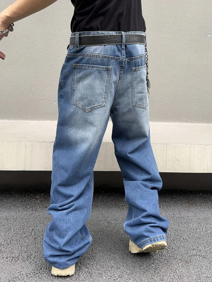 Lune London | Men's Baggy Jeans - Vintage Comfortable Fit Retro Look