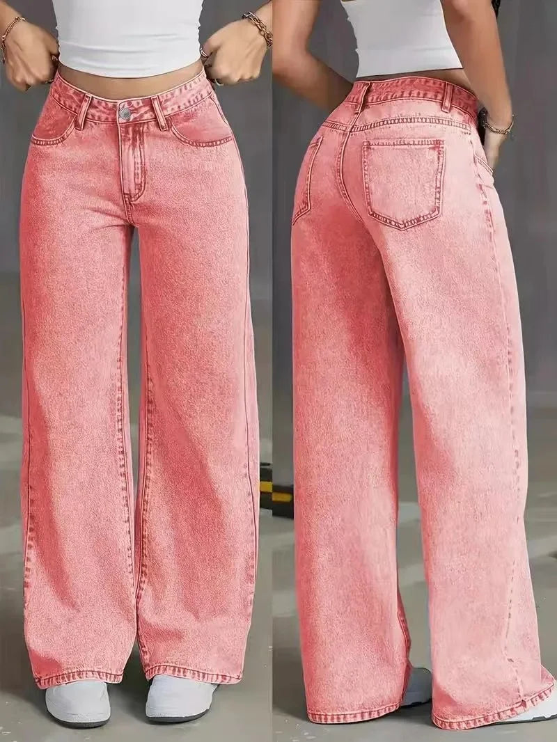 Lune London | Casual Baggy Jeans for Women - High Waist Comfort