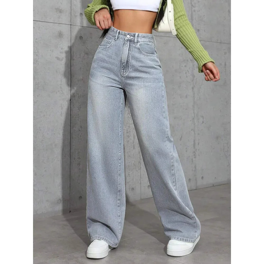 Lune London | Casual Baggy Jeans for Women - High Waist Comfort