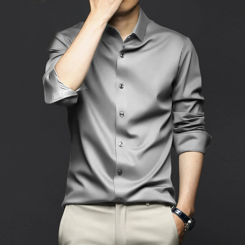 Lune London | Luxury Satin Shirt for Style-Conscious Men