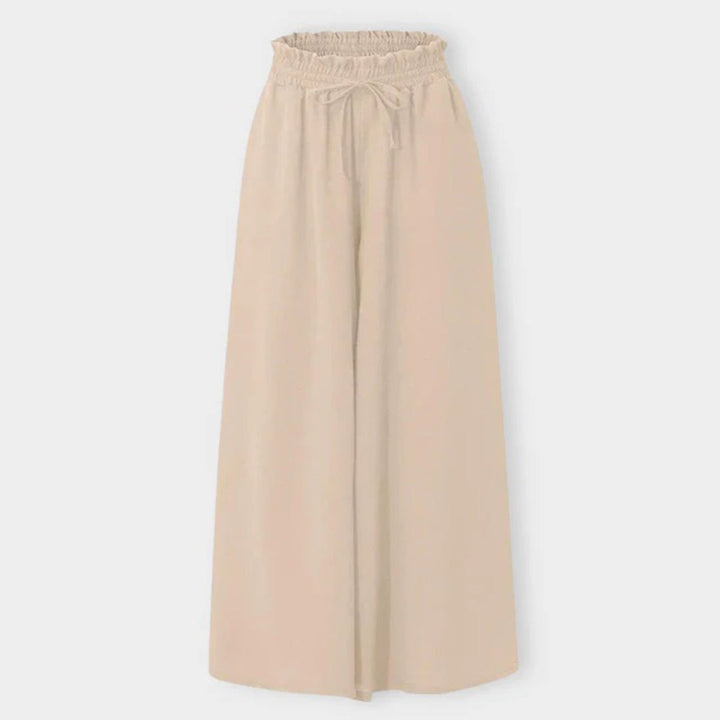 Lune London | Maxi Skirt High Waist Elastic with Lacing A-Line with Pockets Long and Airy