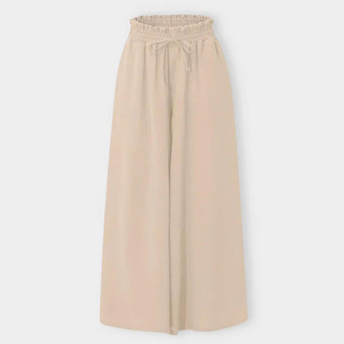 Lune London | Maxi Skirt High Waist Elastic with Lacing A-Line with Pockets Long and Airy