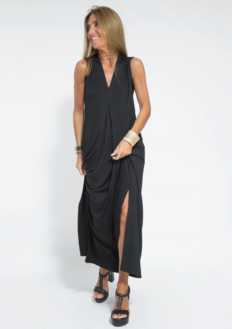 Lune London | Set with Long, Slimming Dress and Vest