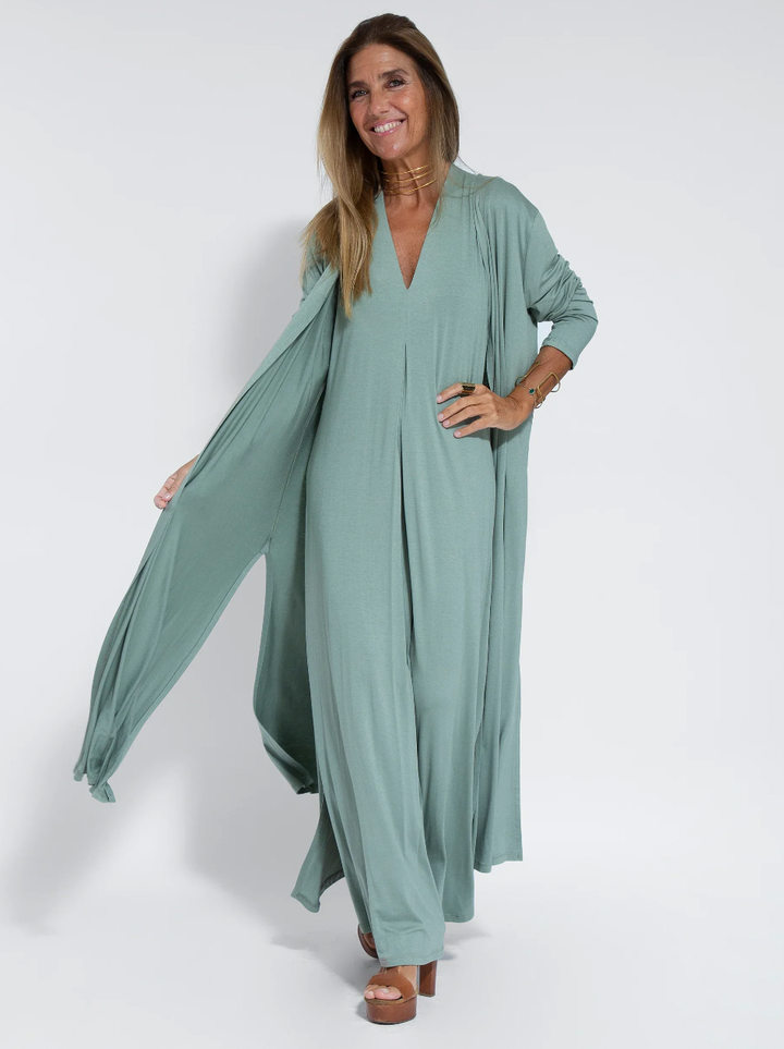 Lune London | Set with Long, Slimming Dress and Vest