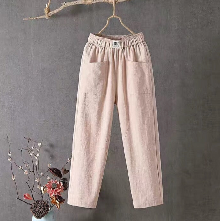 Lune London | Casual Cotton Pants with Elastic Waistband