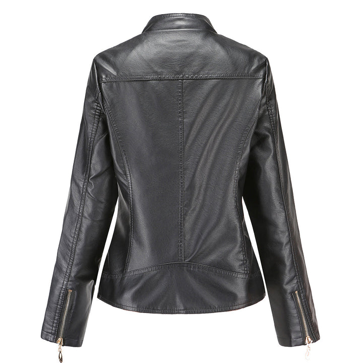 Chic und Stil | Elegant leather jacket for women in genuine leather