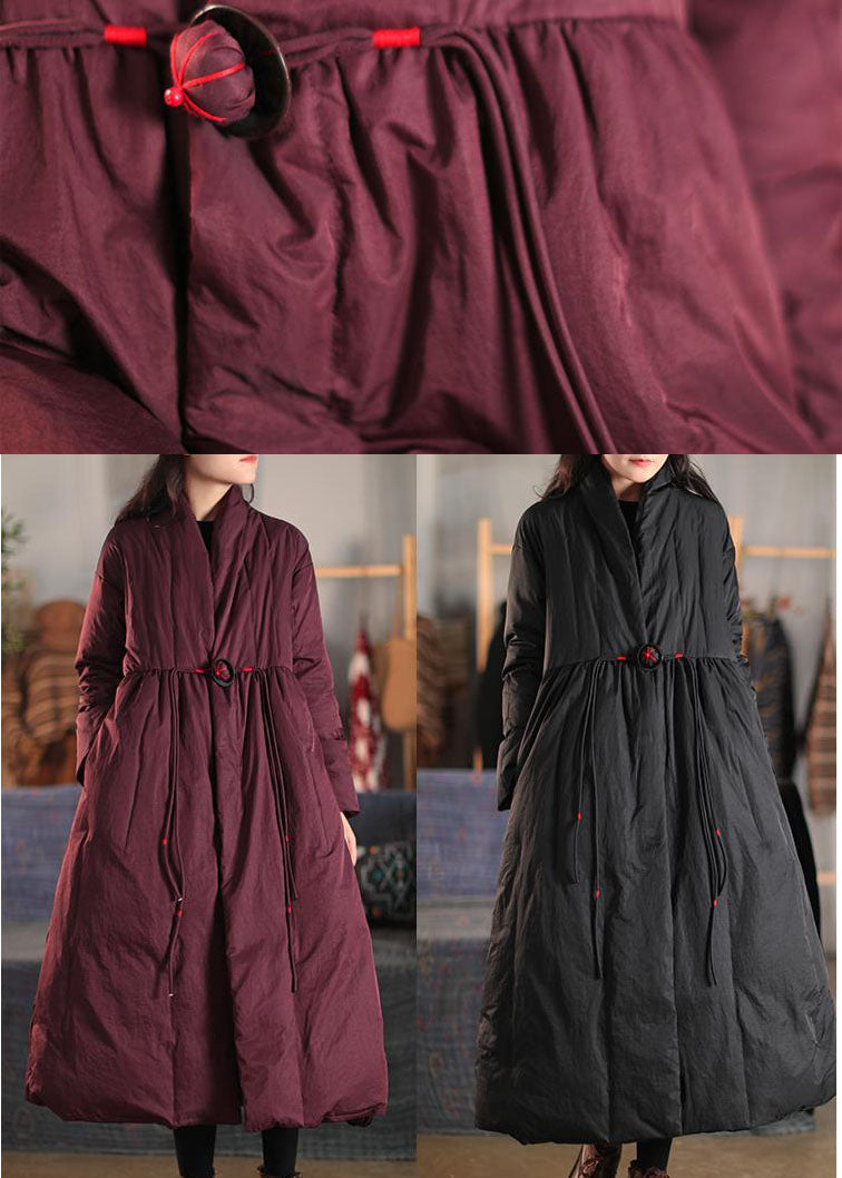 Lune London | Women's Goose Down Bags Winter Coats High Collar Button Winter