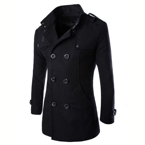Lune London | Jacket - Wool - Tailored Fit - Double Breasted - High Collar - Epaulettes