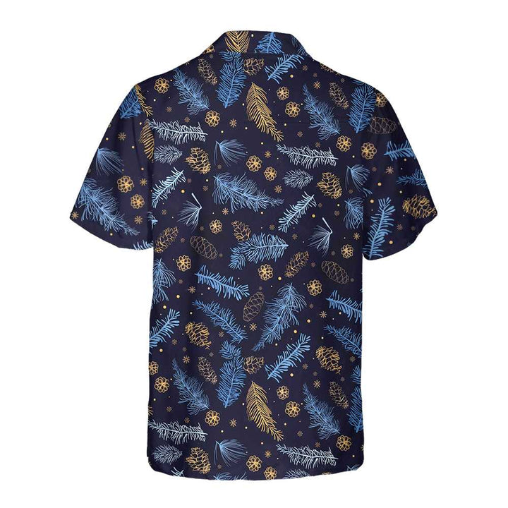 Lune London | Blue and white winter Hawaiian shirt, festive Christmas shirt, best Christmas gift