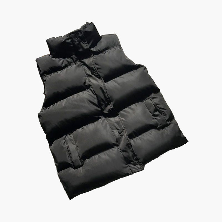 Lune London | Quilted gilet with high collar - Fashionable transitional jacket for outdoors and everyday