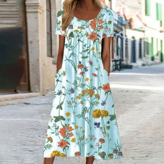 Lune London | Floral Midi Elegant Summer Dresses Women