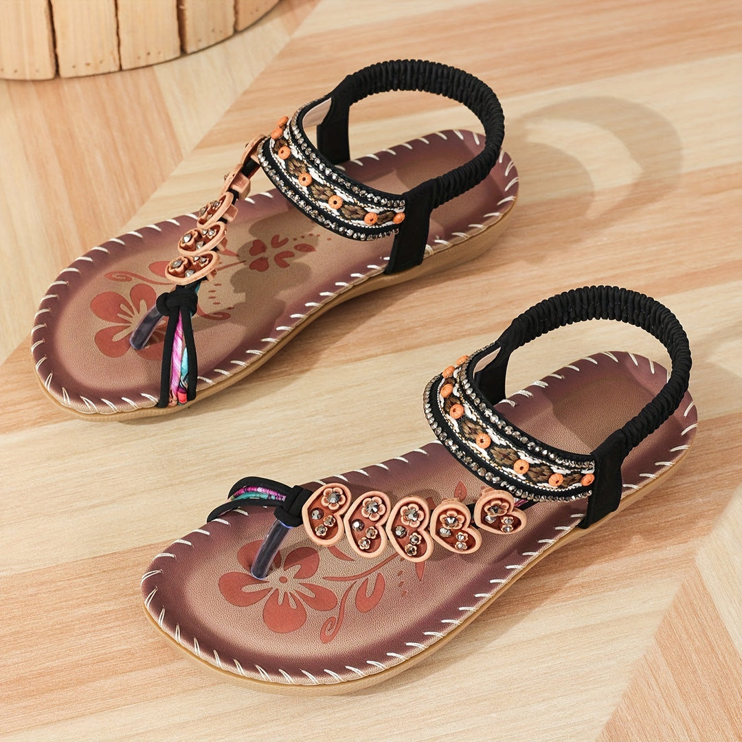 Lune London | Sandals Flat Elastic Ankle Orthopedic Sandals Women's Sandals