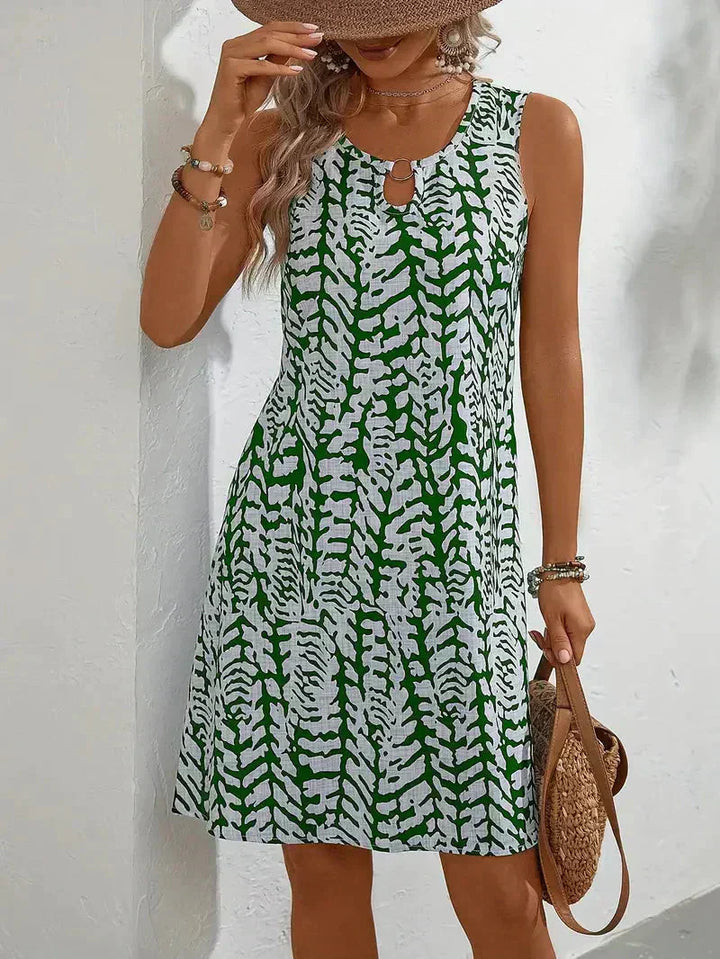 Lune London | Sleeveless Summer Mini Dress Lightweight and Breathable Fabric