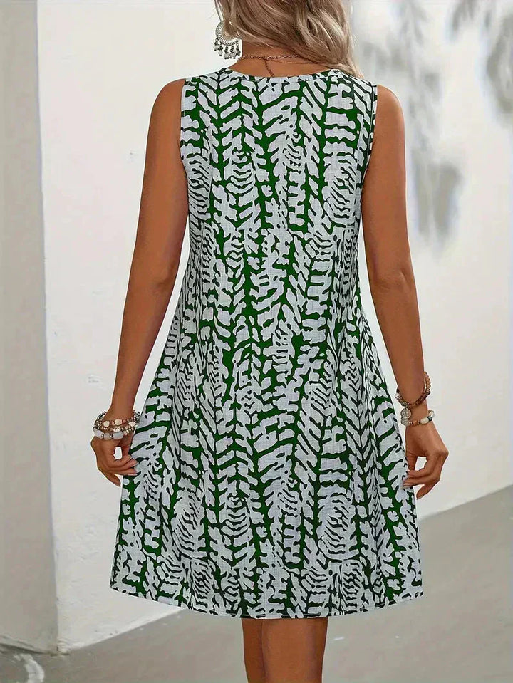 Lune London | Sleeveless Summer Mini Dress Lightweight and Breathable Fabric