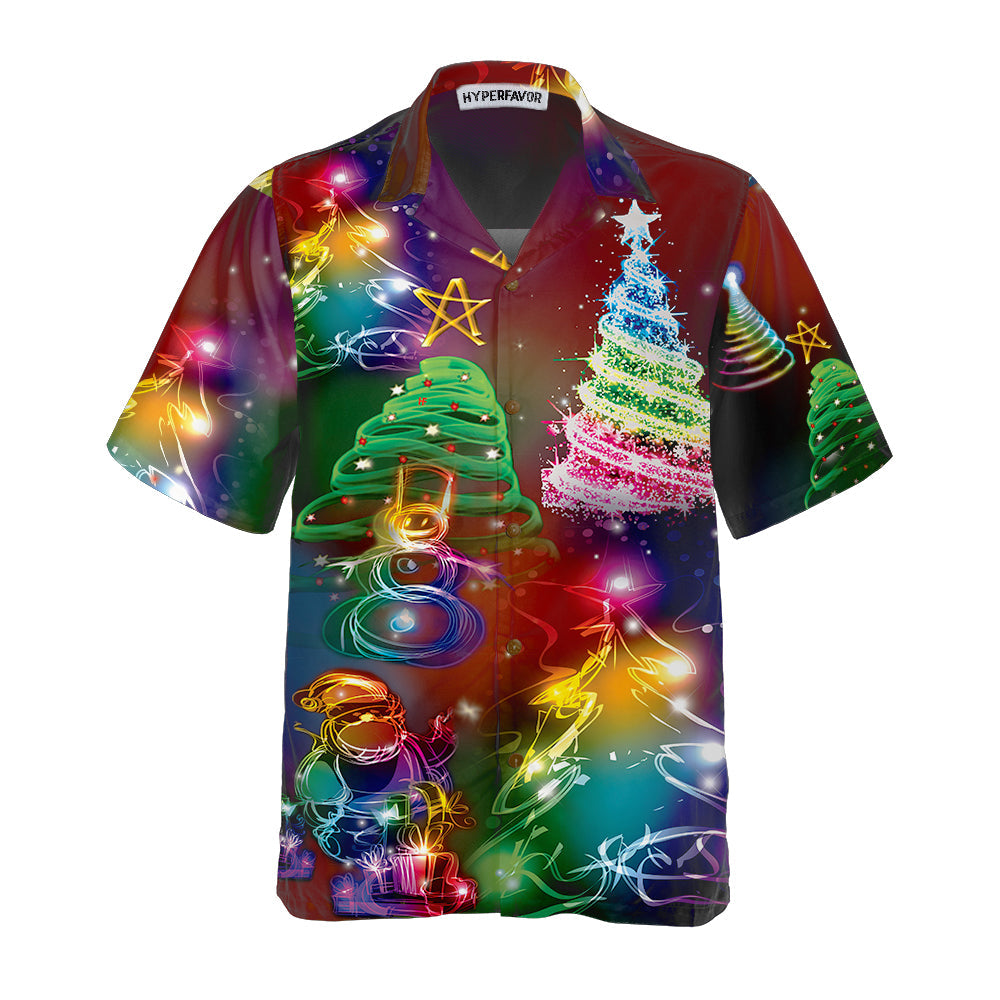 Lune London | Helle Nacht Merry Christmas Hawaiian shirt, 3D Christmas Tree T-shirt, Best gift for Christmas