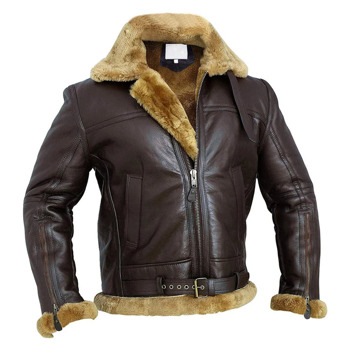 Lune London | B3 - Shearling pilot jacket for luxury and warmth