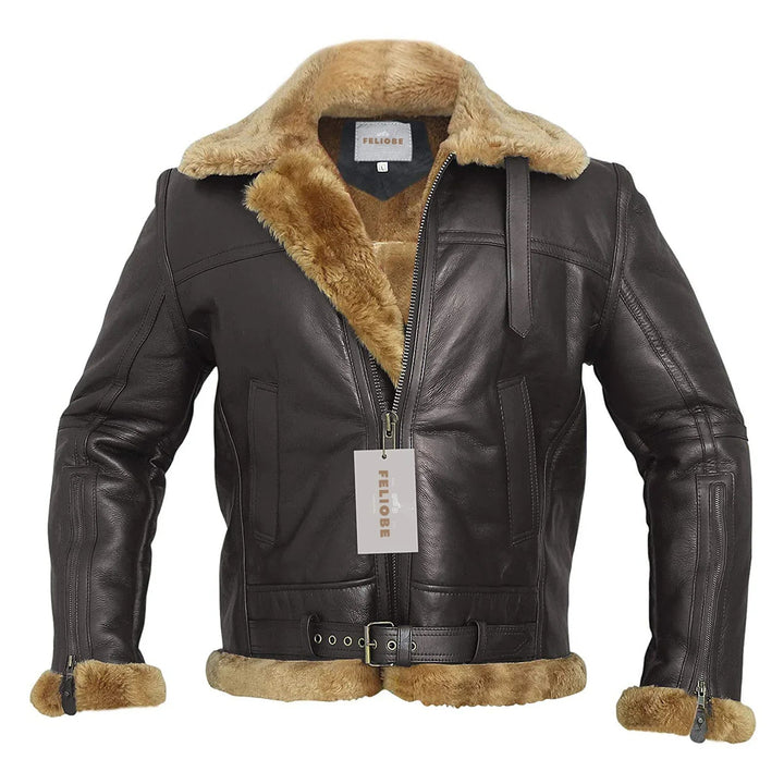 Lune London | B3 - Shearling pilot jacket for luxury and warmth