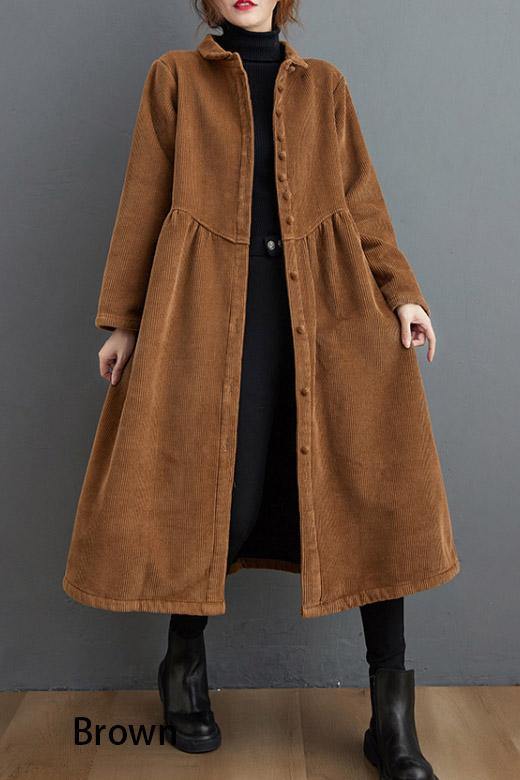 Lune London | black and green corduroy coats Inspiration thick fitted coats for women