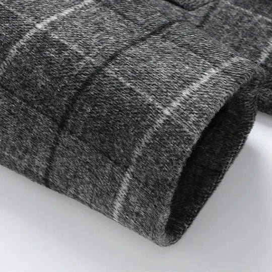 Lune London | Wool Check Overcoat