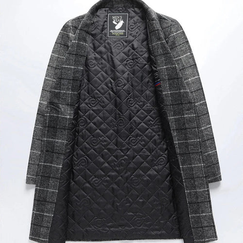 Lune London | Wool Check Overcoat