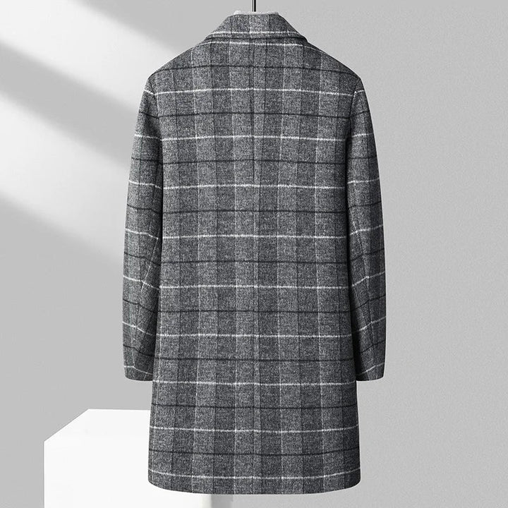 Lune London | Wool Check Overcoat