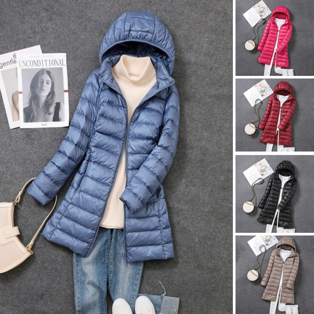Lune London | Ultra-Light Packable Long Puffer Coat