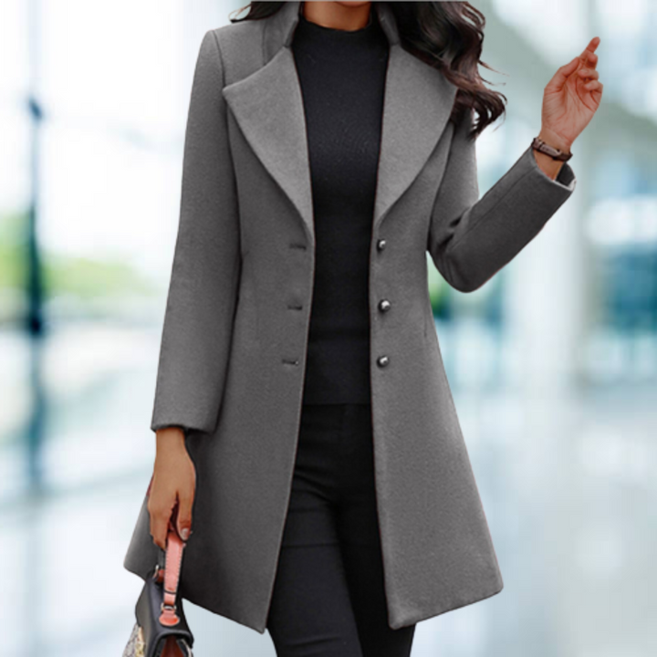 Lune London - Elegant solid long coat