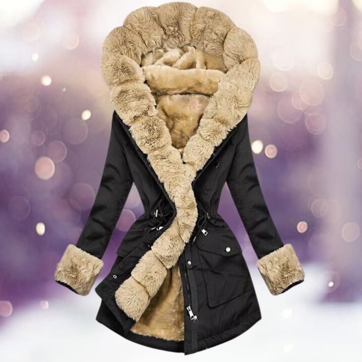 Lune London | Warm winter jacket with fur lining for women