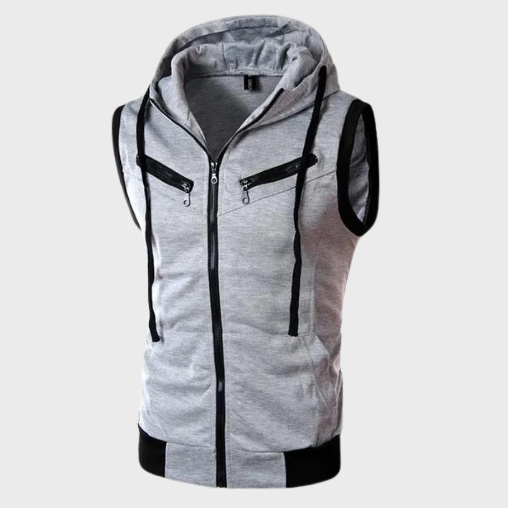 Lune London | Sleeveless Vest with Hood for Men