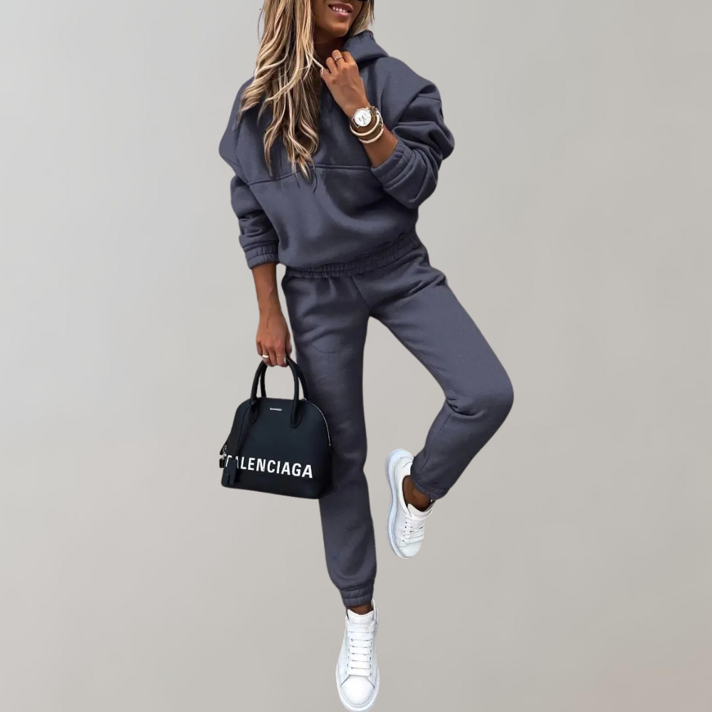 Lune London | Cotton Training and Tracksuit with Hood In Retro Style for Women